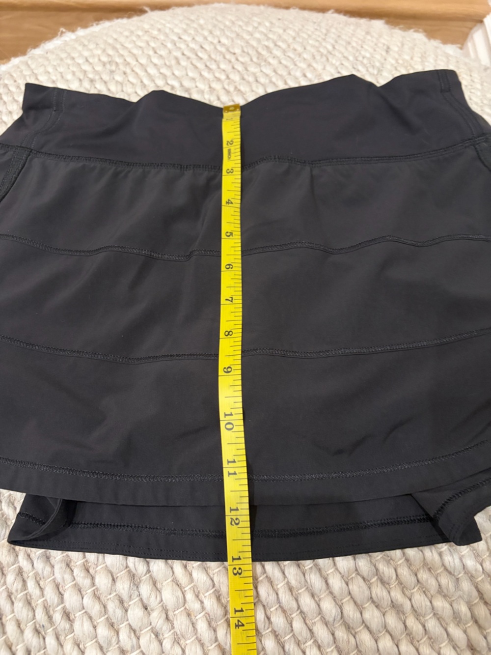 Lululemon Pace Rival Mid Rise Skirt Black Size 8 - Picture 9 of 15
